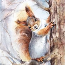 Схема вышивки «Белочка»