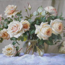 Схема вышивки «Букет роз»