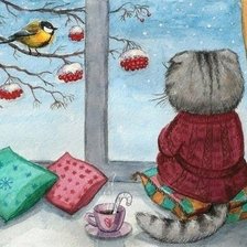 Схема вышивки «Зима»