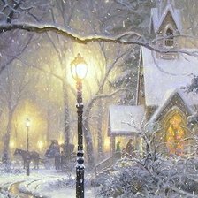 Схема вышивки «Новогодний вечер))»