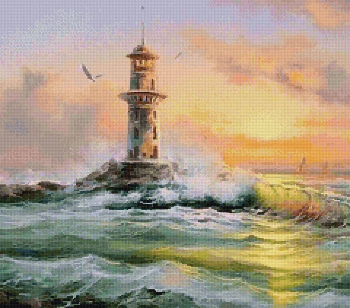 Балахонов Дмитрий. Маяк - маяк, до 240 крестиков, балахонов дмитрий - предпросмотр