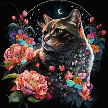 Схема вышивки «Котик ✓3™»