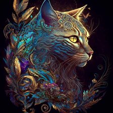 Схема вышивки «Котик ✓4™»