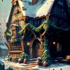 Схема вышивки «Трактир у дороги»