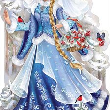 Схема вышивки «Снегурочка»