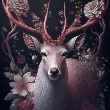 Схема вышивки «Олень»