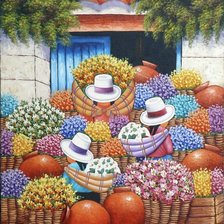 Схема вышивки «Campesinas peruanas»