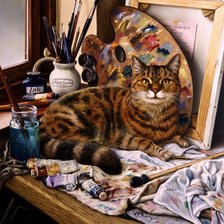 Схема вышивки «Художник»