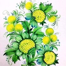 Схема вышивки «хохлома»