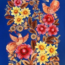 Схема вышивки «хохлома»