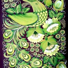 Схема вышивки «хохлома»