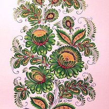 Схема вышивки «хохлома»