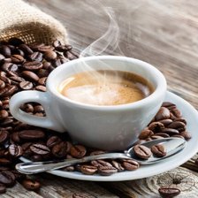 Схема вышивки «Кофе»