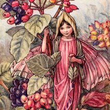 Схема вышивки «Ветка ягоды»