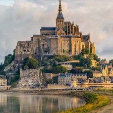 Схема вышивки «mont sant michel4»