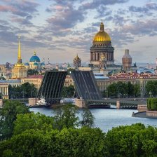 Схема вышивки «Панорама Петербурга»