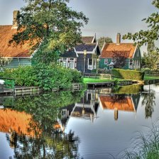 Схема вышивки «загородные дома»