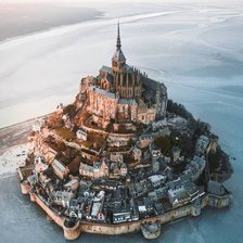 Схема вышивки «mont sant michel5»