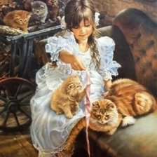 Схема вышивки «Дети»