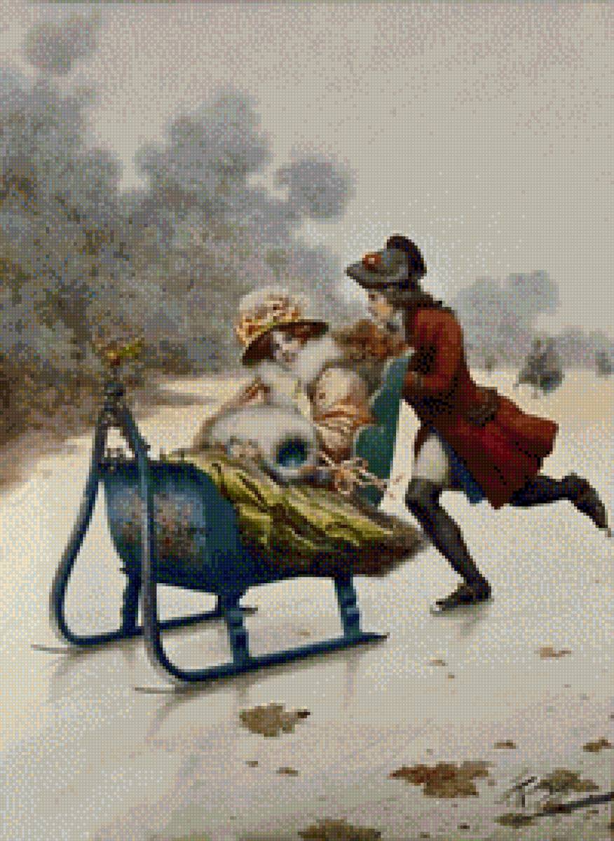 Iarna in Epoca Victoriana, E. P. Moran - doamne - предпросмотр