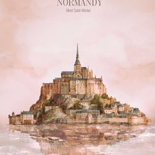 Схема вышивки «mont sant michel8»