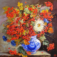 Схема вышивки «Букет калины»