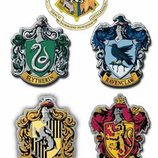 Схема вышивки «Гербы факультетов Хогвартс»