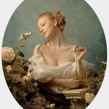 Схема вышивки «Девушка»