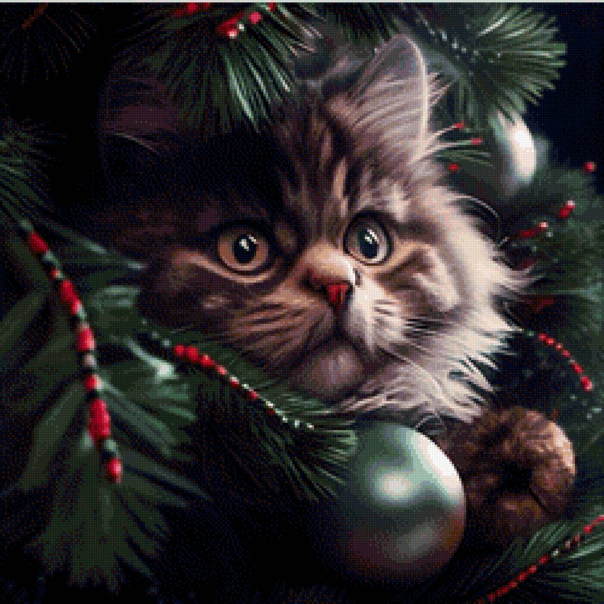 Котик - елка, новый год, кот - предпросмотр