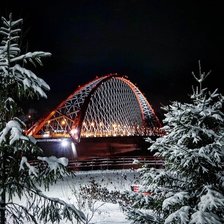 Схема вышивки «Бугринский мост»