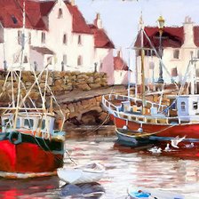 Схема вышивки «Причал»