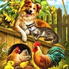 Схема вышивки «Деревенская идиллия»