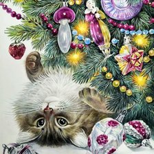 Схема вышивки «Новогодняя елка»