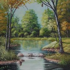 Схема вышивки «Осень»