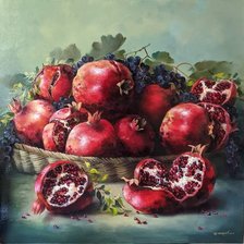 Схема вышивки «Гранаты»