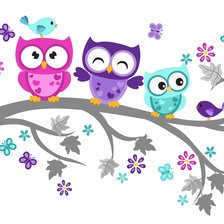 Схема вышивки «Совята»