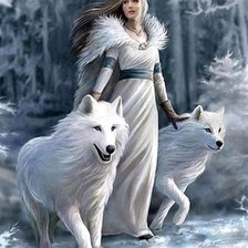 Схема вышивки «хозяйка зимы»