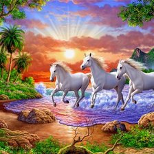 Схема вышивки «лагуна»