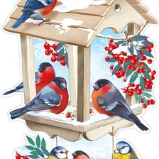 Схема вышивки «Птицы»