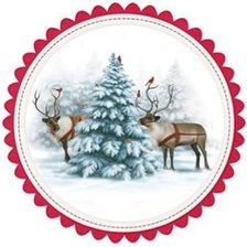 Схема вышивки «Олени»