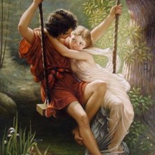 Влюбленные на качелях