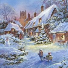 Схема вышивки «Зима»