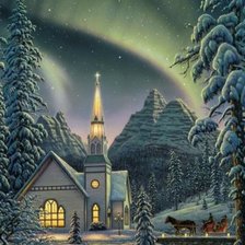 Схема вышивки «Река зима»