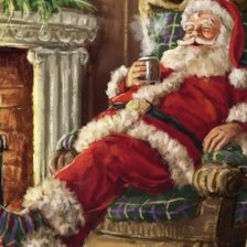 Схема вышивки «Дед мороз»