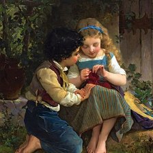 Схема вышивки «Эмиль Мунье. Особый момент.»