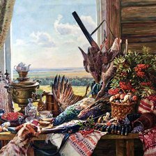 Схема вышивки «Эдуард Панов. После удачной охоты.»