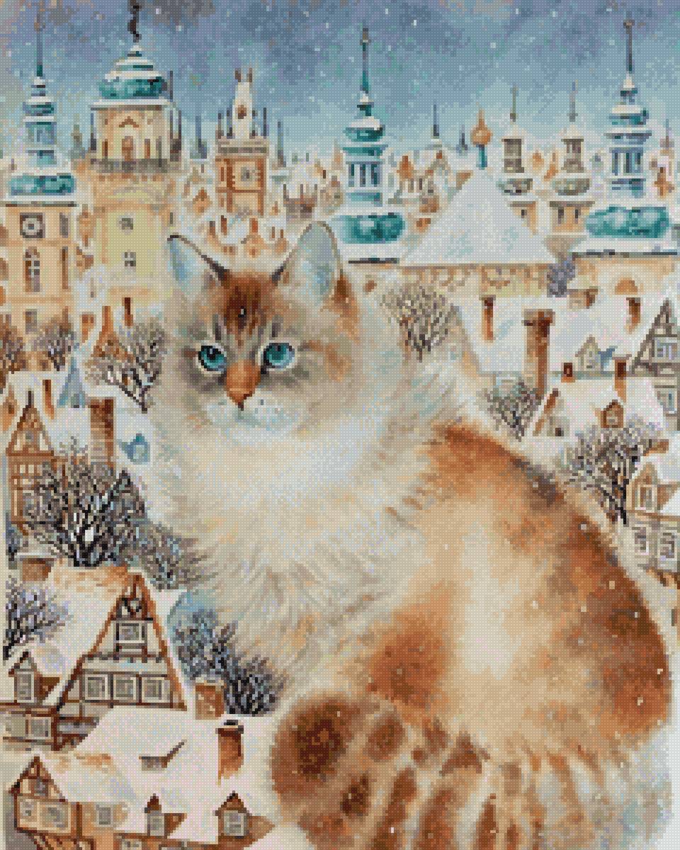 Татьяна Хазова. Снежные коты - кот, снежные коты, татьяна хазова - предпросмотр