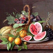 Схема вышивки «Натюрморт с фруктами»