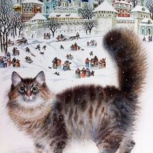 Схема вышивки «Котик 3»