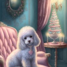 Схема вышивки «Пудель»